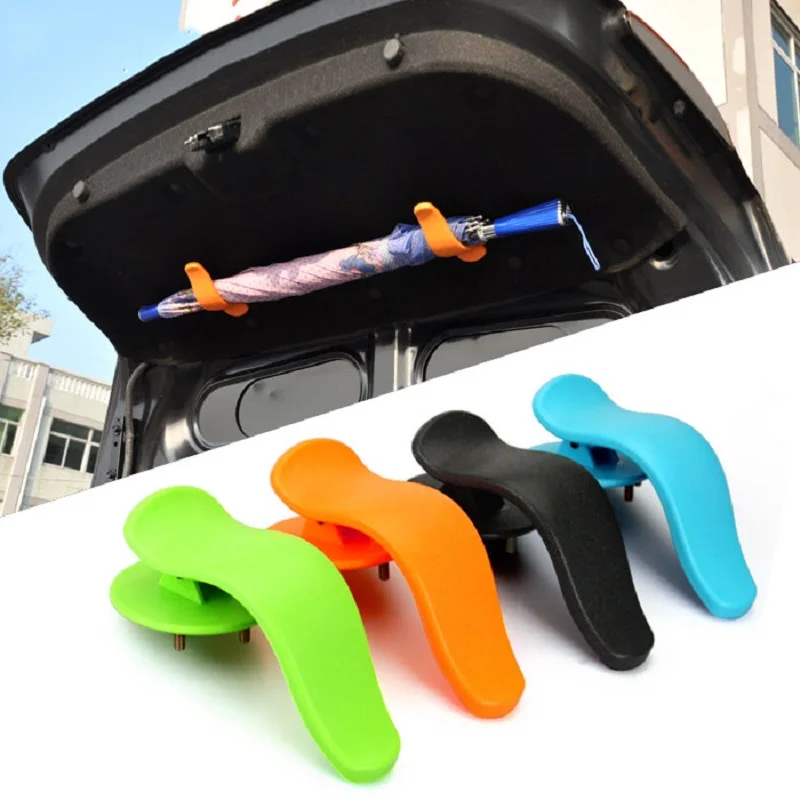 

CHIZIYO 1Pair Universal Car Trunk Mounting Bracket Umbrella Holder Clip Hook Interior Fashion Multifunctional Fastener Accessory