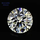 Круглый бриллиантовый бриллиант 0.8ct IJ, цветные Свободные муассанитовые бусины 6 мм VVS1, отличная огранка, тест положительного качества, лабораторные алмазные драгоценные камни