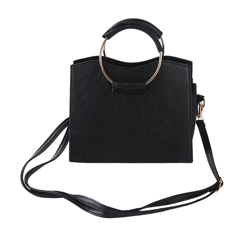 

New Korean Version Of The Foreign Trade Female Bag Metal Ring Mini Small Square Bag Shoulder Shoulder Messenger Bag Tide
