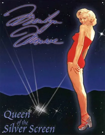 Винтажная ретро-Наклейка на стену с изображением королевы серебра Мэрилин Монро