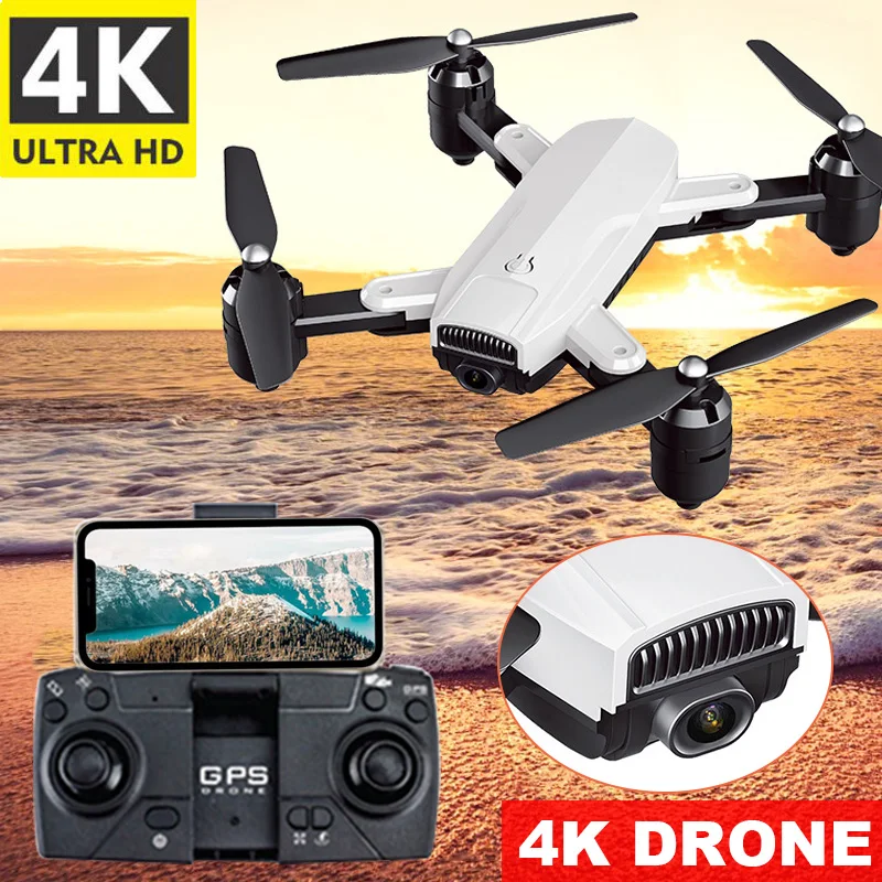 

Радиоуправляемые Дроны с HD-камерой 1080P/4K, стандартное расположение Wi-Fi, GPS, один ключ, Взлет/посадка, складной Квадрокоптер M09