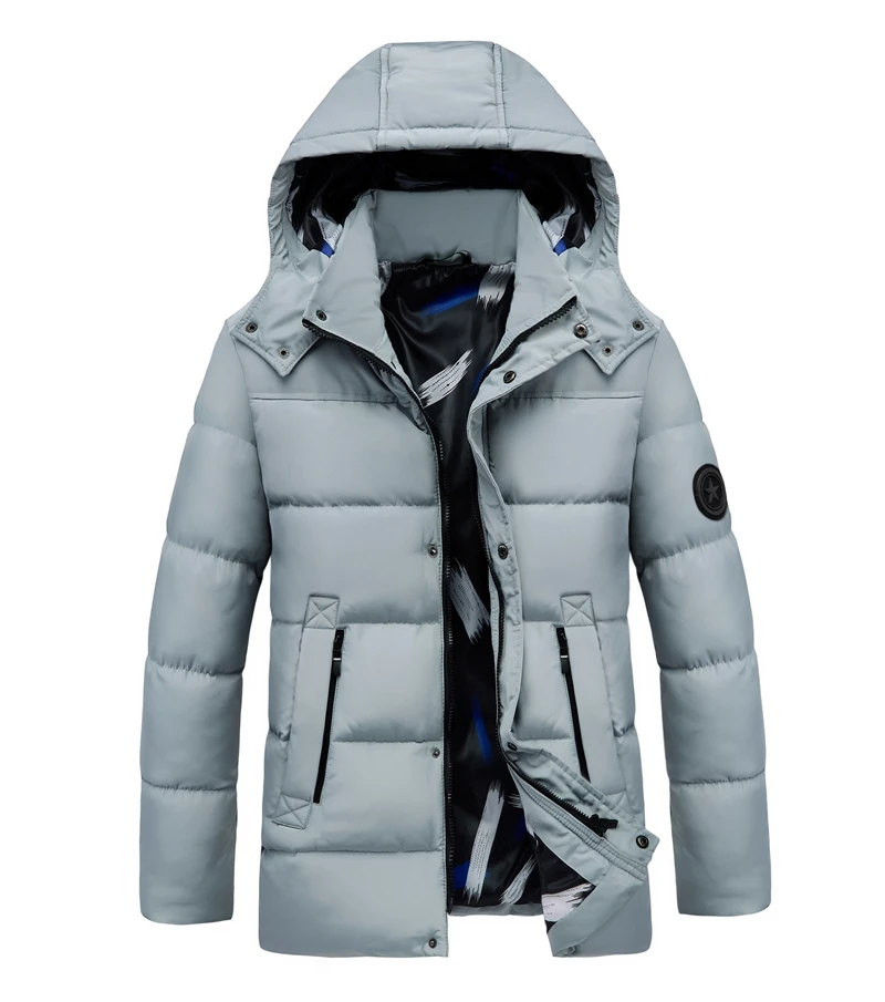 MJARTORIA зимняя куртка Мужская с капюшоном повседневная мужская теплое зимнее