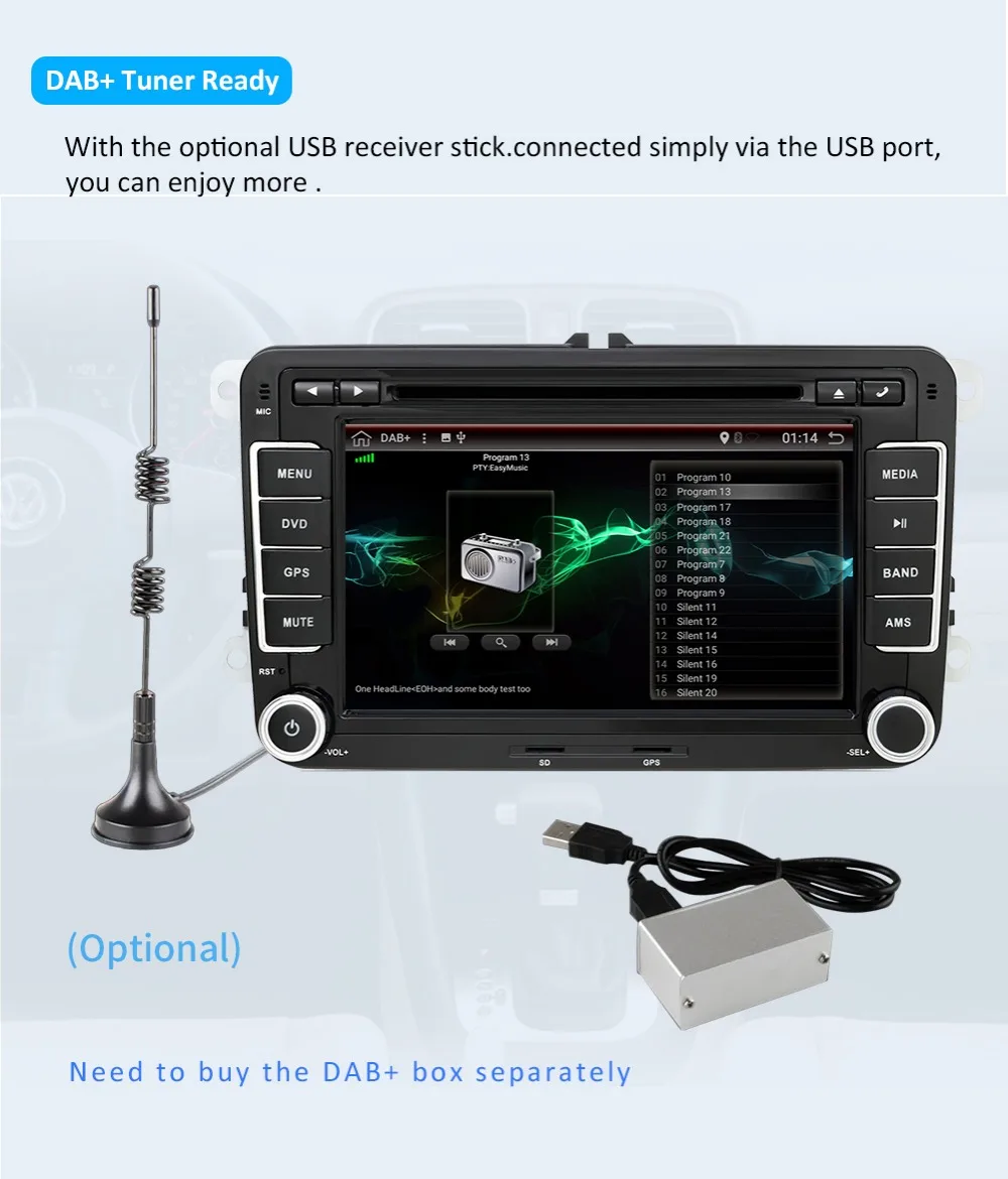 PX6 4G+ 64G 2Din android 9,0 автомобильный dvd-плеер Aux gps стерео для Volkswagen Skoda POLO GOLF 5 6 PASSAT CC TIGUAN TOURAN Fabia Caddy