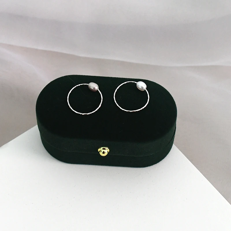 Женское кольцо с пресноводным жемчугом ASHIQI простое ювелирное изделие из серебра