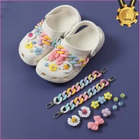 country style croc charms designer diy quality chain shoes party decaration jibb for croc clogs buckle kids girls women gifts
