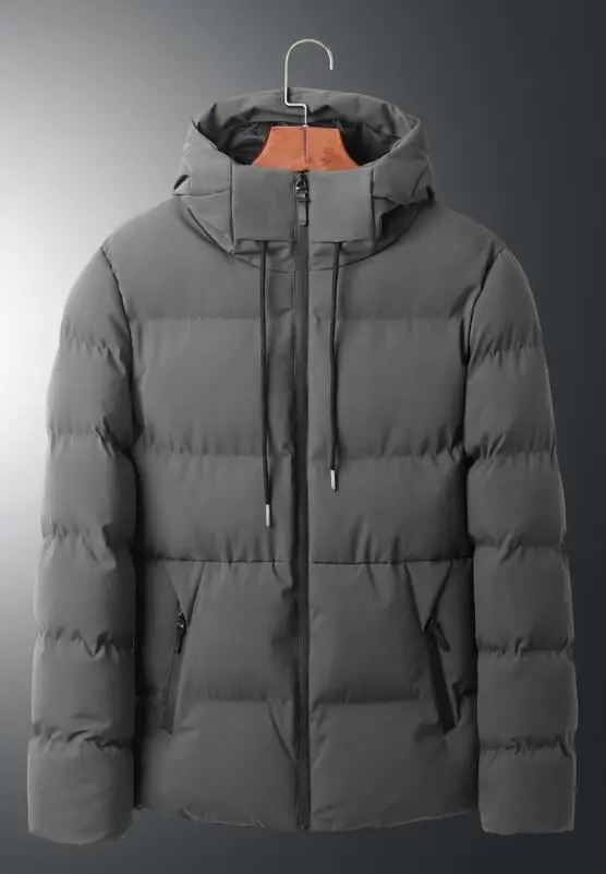 Winter Men Thick Parkas Men Winter New Casual Thick Warm Hooded Jacket Parkas Men Outfit Fashion Medium Thick Coat