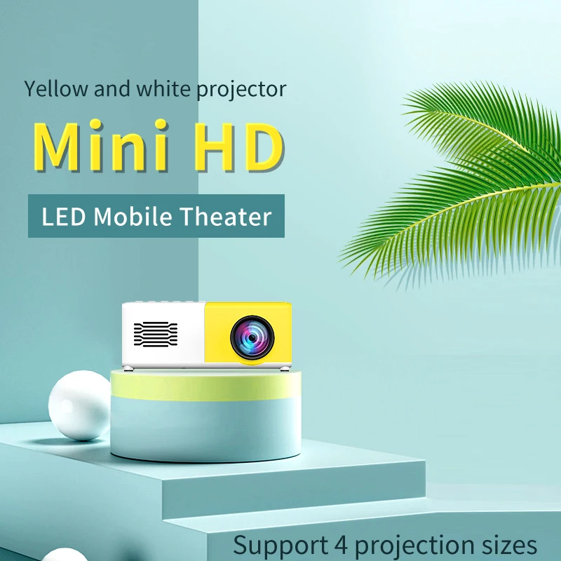 Мини проектор с поддержкой Full HD 1080P HDMI USB AV TF PS4 портативный домашний медиаплеер