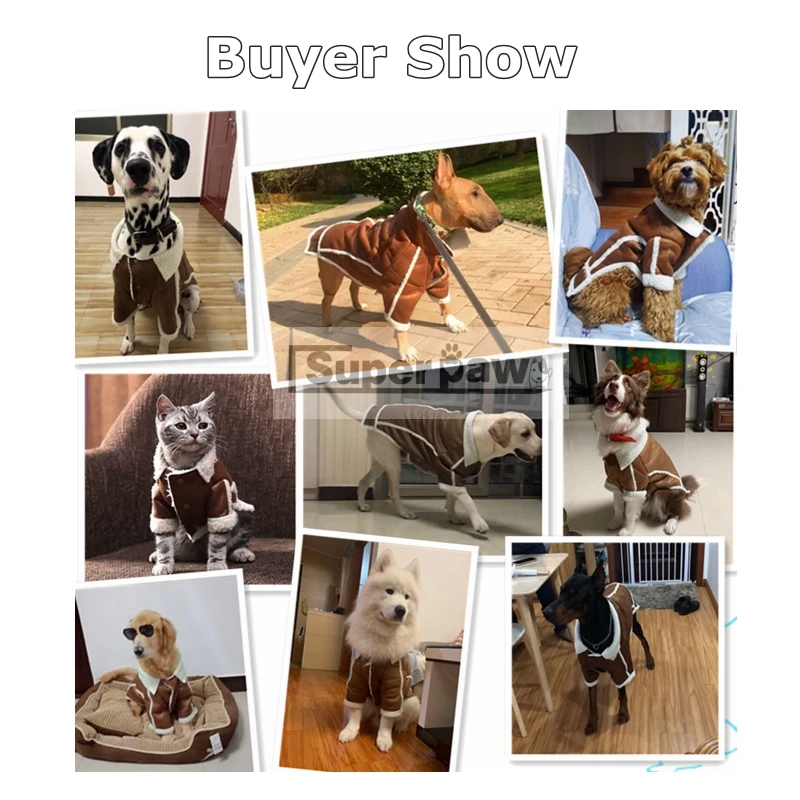 Модная куртка зимняя теплая для маленьких средних и крупных собак французского