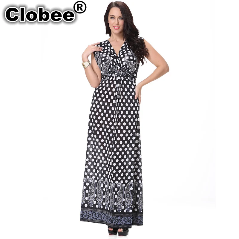 Новинка 2020 женское летнее макси платье в горошек длинное Пляжное Клубное