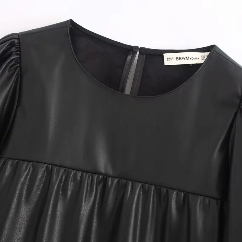 Модное ламинированное декоративное пальто BB50 9875 блузка женская блуза blusa feminina