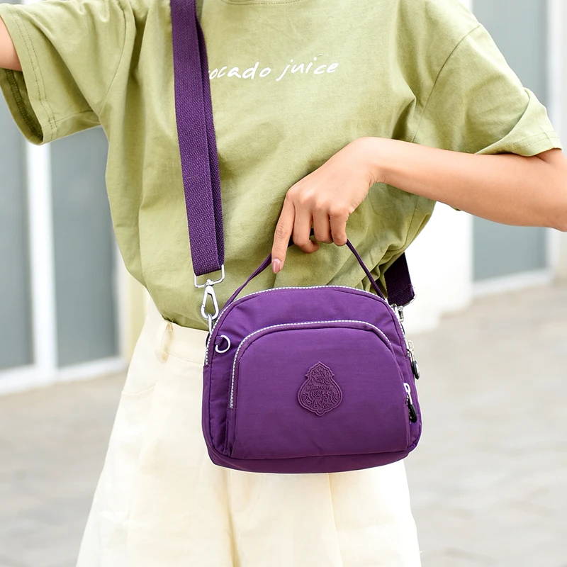 Сумки-мессенджеры Женская сумка через плечо женская Bolsa Feminina Mujer нейлоновая Водонепроницаемая большая однотонная пляжная Женская дорожная сумка
