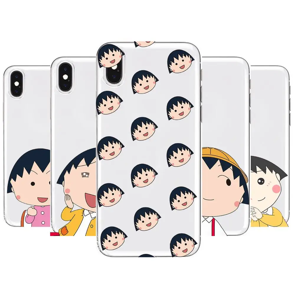 

anime Chibi Maruko-chan Transparent Phone Case For POCO F1 F2 F3 Pro X3 M3 9C 10T Lite NFC Anime Cover Silicone Prett mi 10 ul