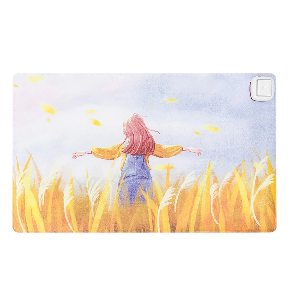

Home Office Cartoon Electric Mouse Pad PC Computer Desktop Timing Heating Mat