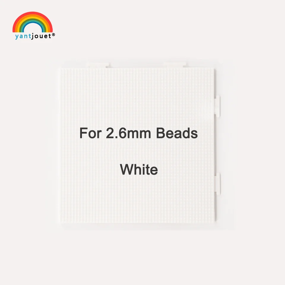 Yant Jouet-Cuentas de Hama de 2,6mm, tablero de plantilla Circular de varios colores, en Blanco, Negro, Rosa, verde y azul, Material para manualidades-4