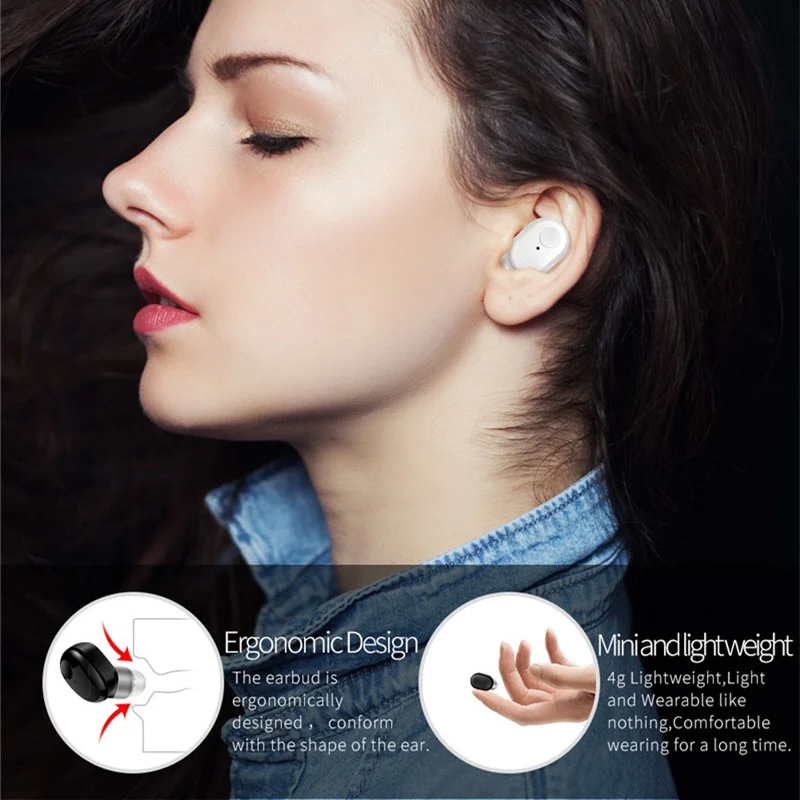 Наушники вкладыши TWS с 5 0 Шум снижение Bluetooth гарнитура один в Ушную раковину