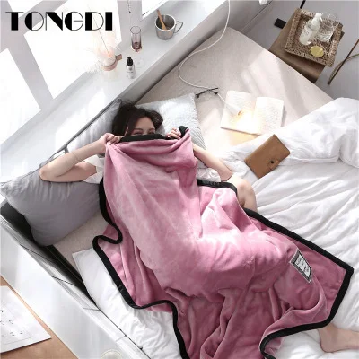 TONGDI одеяло супер мягкое теплое Элегантное маленькое для сна детское офисное