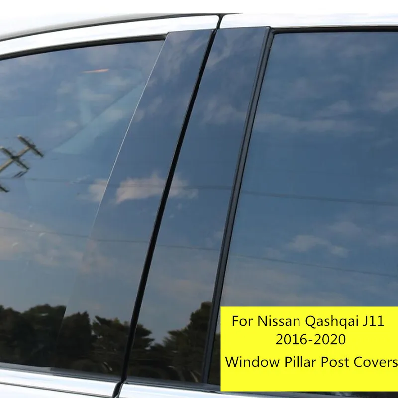 

Car Door Window Middle Column Trim Decoration Protection strip Stickers For Nissan Qashqai J11 2016 2017 2018 2019 2020