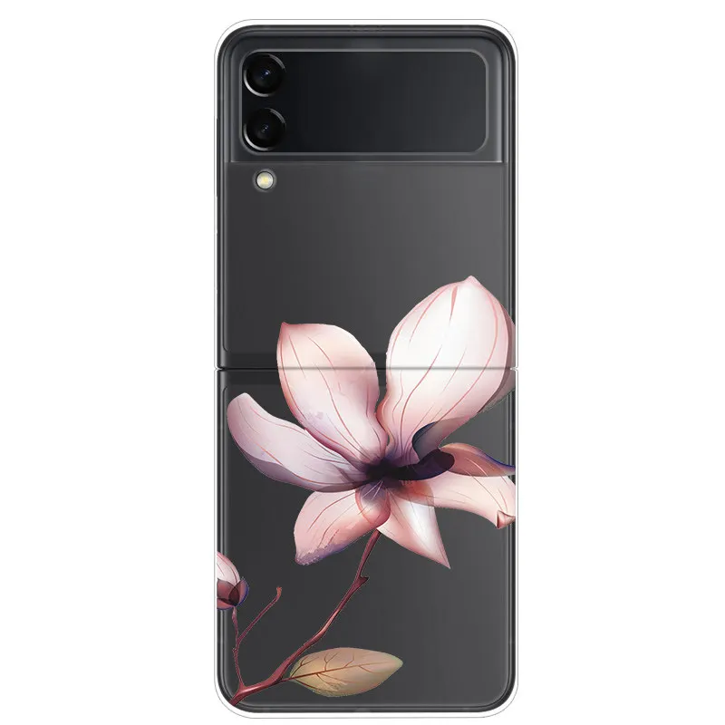 For Samsung Z Flip 3 Case Transparent Hard PC Cover Phone Cases For Samsung Galaxy Z Flip 3 Case ZFlip 3 Flip3 2021 Clear Capa