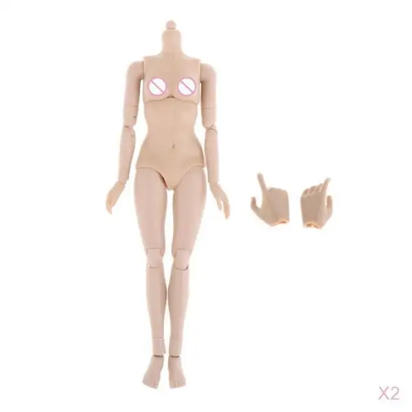 

2pc 1/6 Flexible Seamless Female Body Skeleton Figures Dolls Toy for TTM18 TTM19 Doll