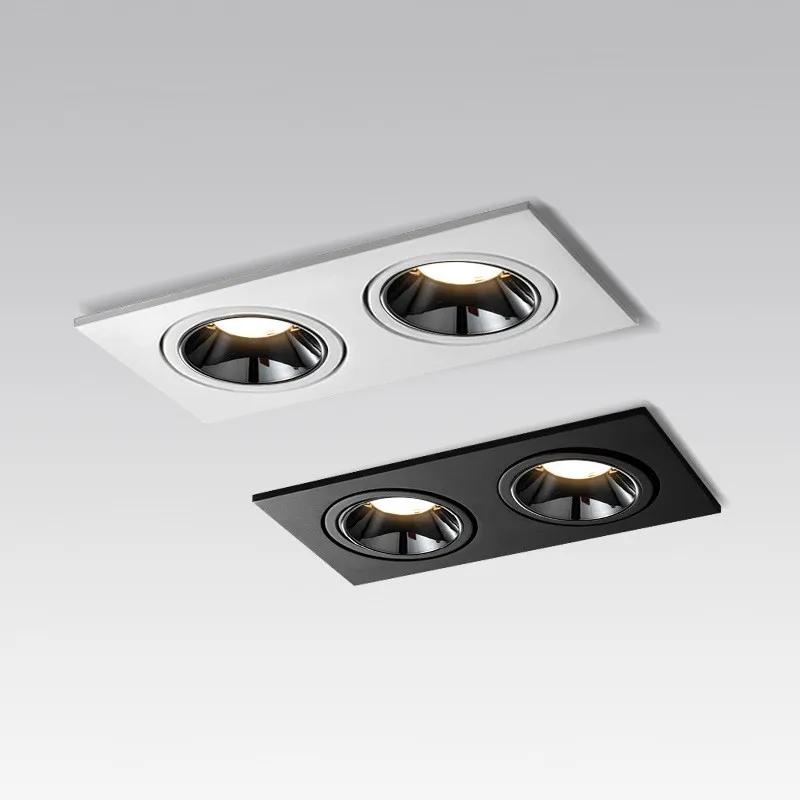 

Современный утопленный светодиодный потолочный светильник, Простой Глубокий антибликовый комнатный Светодиодный точечный светильник для...