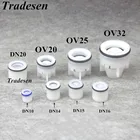 1 шт. подключаемый односторонний Встроенный обратный клапан, невозвратная пружина, внешний диаметр 10-32 мм, для аквариума, сада, орошения, клапан счетчика воды, защита от капель