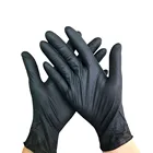 Нитриловые одноразовые перчатки, 50 шт., 3,5 мил, черные перчатки, перчатки для дома, овощей, сада, кухни, чистящие инструменты, новинка 2021