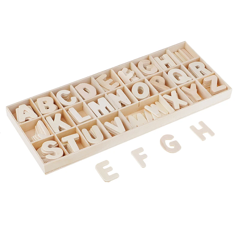 Wooden Natural Alphabet Letters And Numbers Personalised DIY Name Design Craft Home Birthday Christmas Party Wedding Decoration