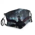 Для косплея канеки кэна, одежда с надписью Tokyo Ghoul моющиеся унисекс маска для лица для взрослых ужас Аниме Манга против дымки пыли Защитная крышка рот муфельная печь