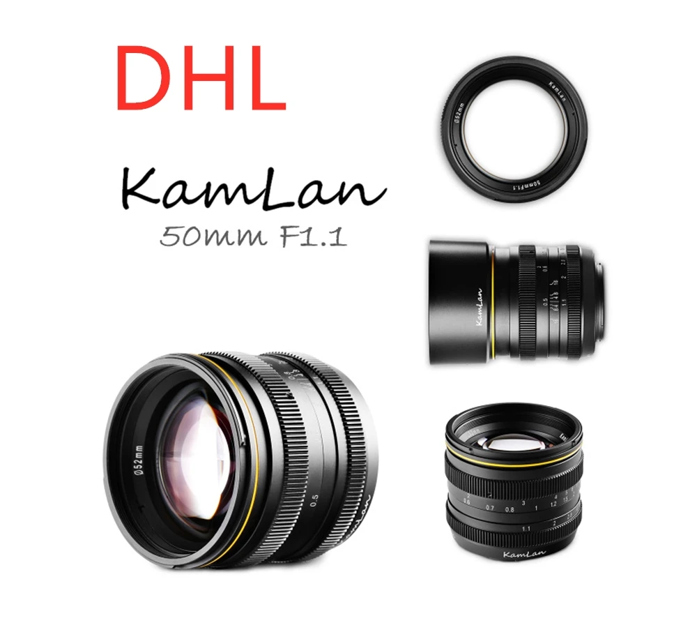 Kamlan 50 мм f1.1APS C с широкой диафрагмой и ручной фокусировкой объектив фиксированным