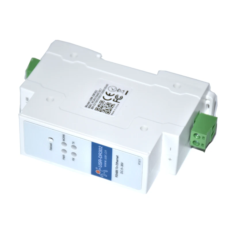USR-DR302 Din-рейка серийный RS485 в Ethernet TCP IP Серверный модуль Ethernet-преобразователь Modbus RTU