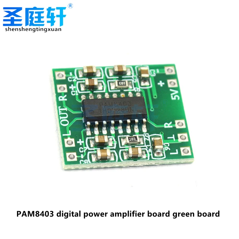 1 PCS PAM8403 Module Digital Power Amplifier Board Miniature Class D Power Amplifier Board 2*3 W High 2.5 ~ 5 v USB Power Supply