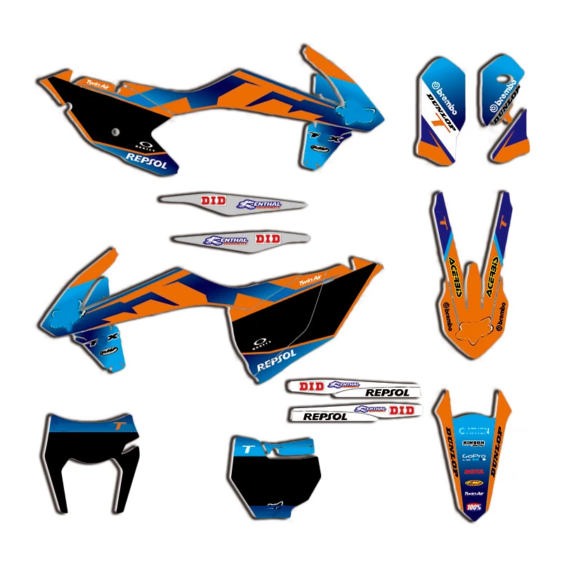Для 2017 2018 2019 KTM EXC EXCF XCW Графический комплект и для 2016 SX SXF XC XCF наклейки Наборы 150 200 250