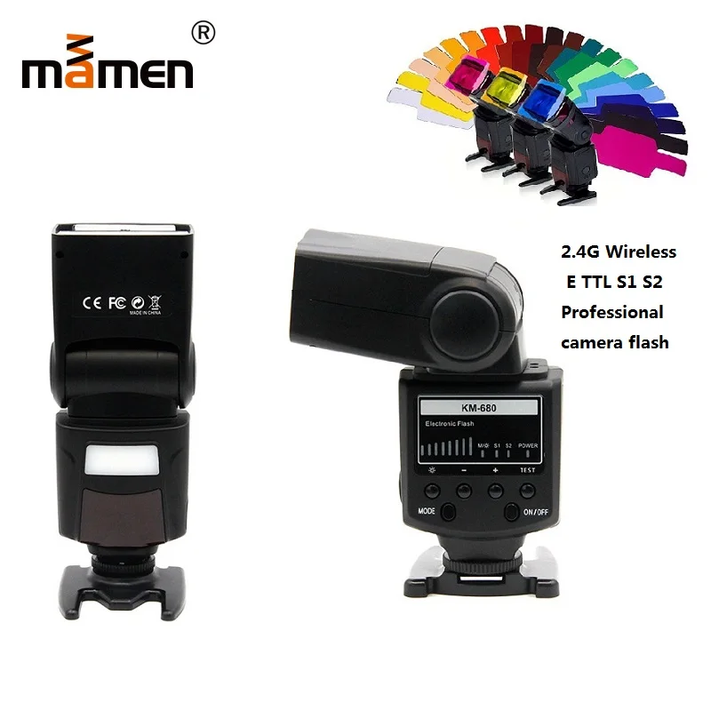 Осветительсветильник лампа MAMEN для фотоаппарата 5600K светодиодная с