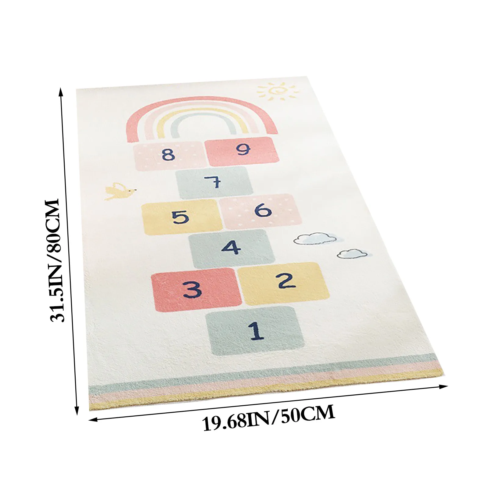 Милый коврик в стиле бохо радужного цвета детские игровые коврики Детский