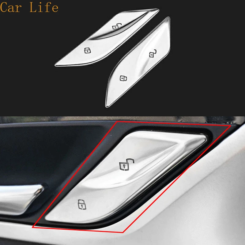 

2 шт., наклейки на кнопки управления дверным замком для BMW 5 серии 525i 530i 6 серии GT 2018-2020, декоративный Чехол для автомобильного стайлинга