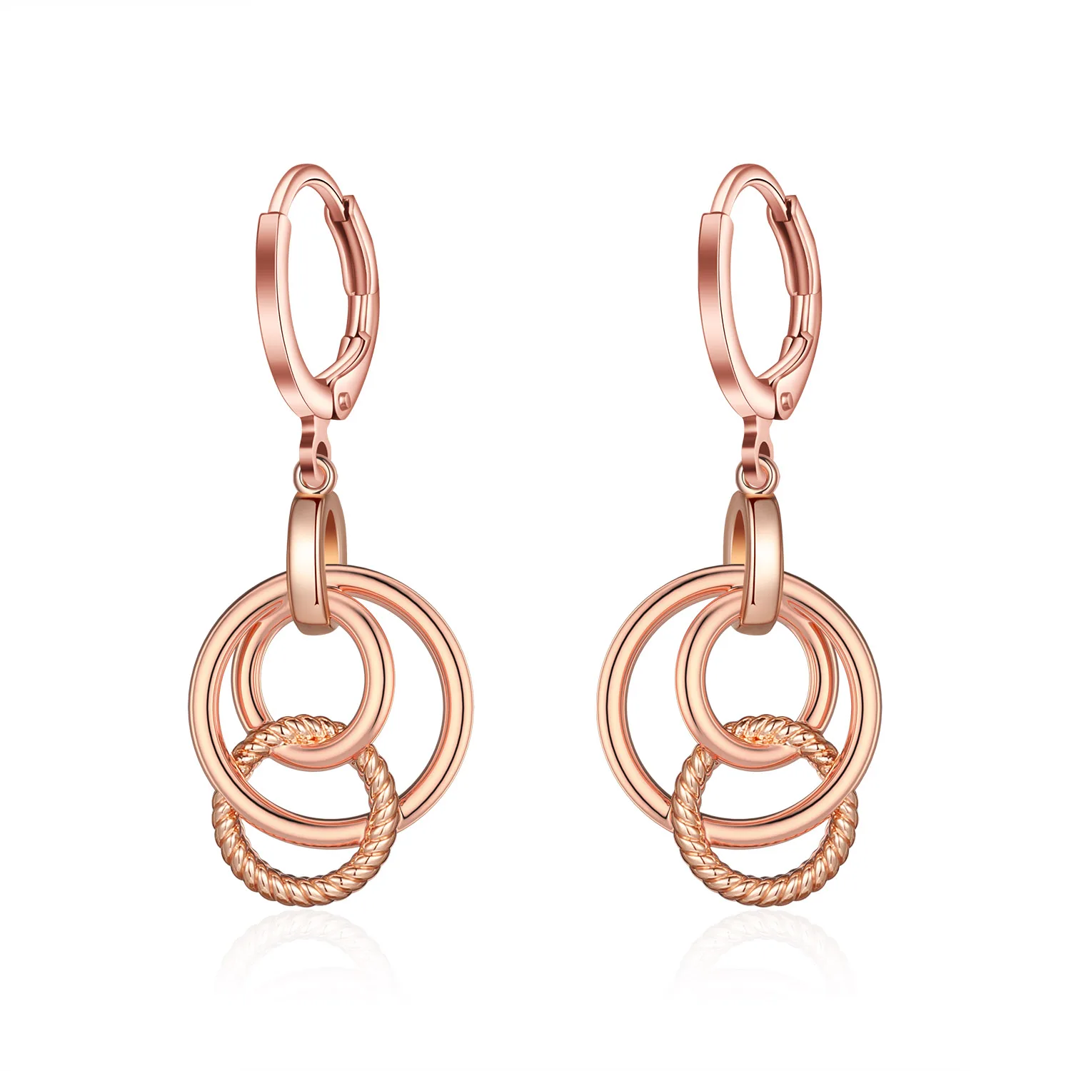 

Circle Combination Drop Earrings Daily Design Sense Simple And Compact Female Free Shipping Wholesale