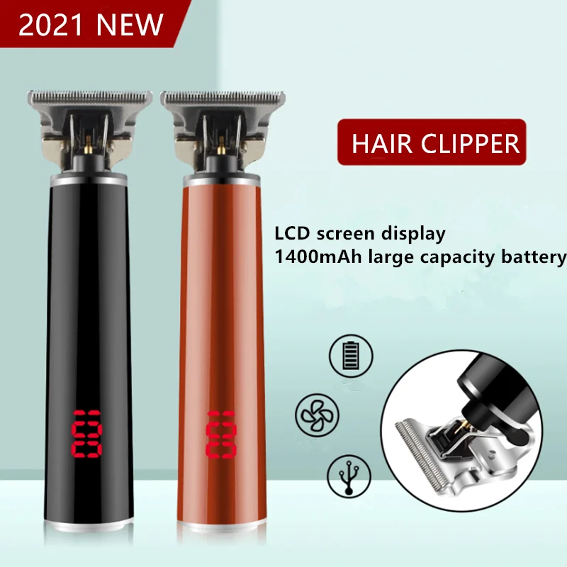 

Rechargeable LCD Hair Clipper Men Barber Haircut Cutter Hair Cutting Machine Razor Trimmer Hair Trimmer For Men