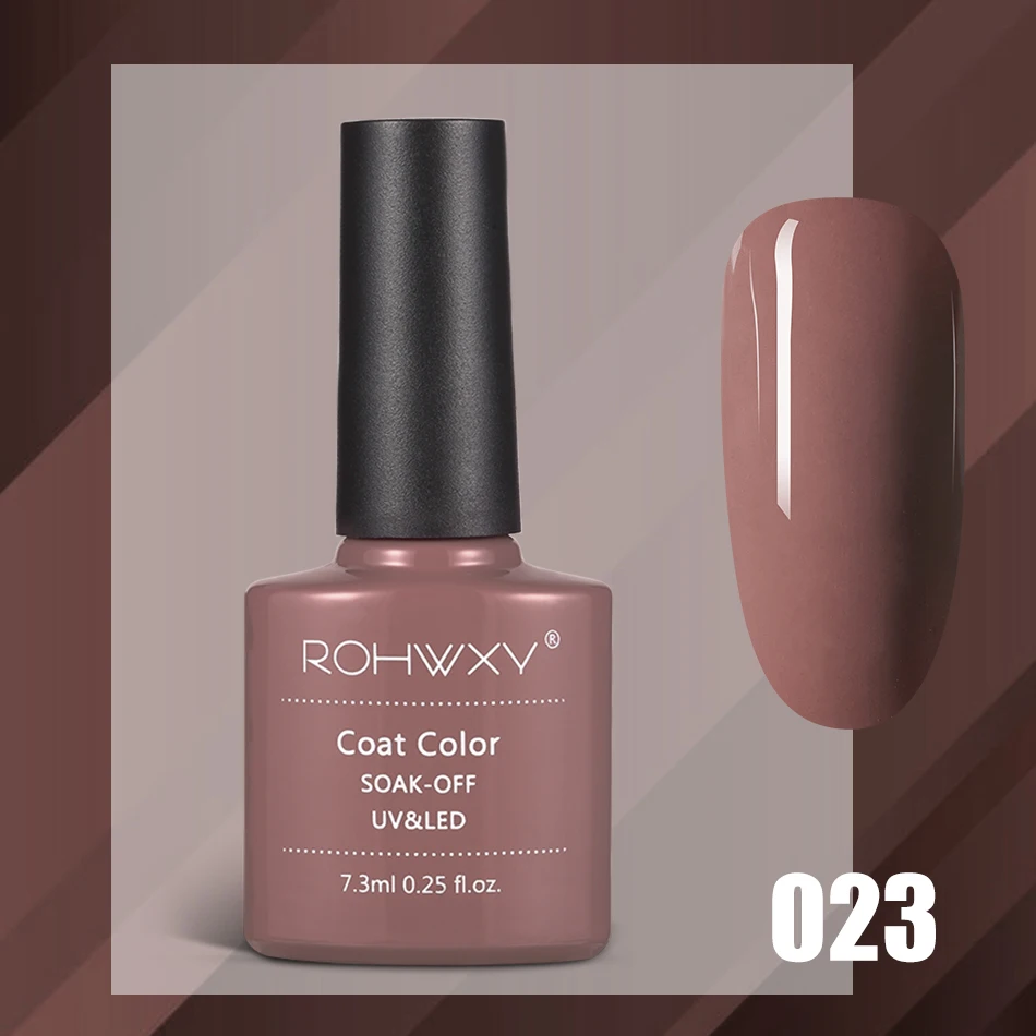 A023 ROHWXY 7,3 мл Гель-лак для ногтей для маникюра 60 цветов УФ-светодиодный Гель-лак впитывающий Гель-лак для рисования Гель-лак Инструменты для дизайна ногтей - Цвет: A023