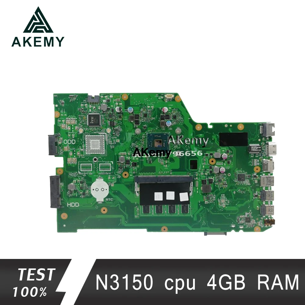 

Akemy X751SA 4 ядра N3150 CPU 4 Гб RAM материнская плата для ноутбука For Asus X751S X751SJ X751SV материнская плата протестированная Рабочая