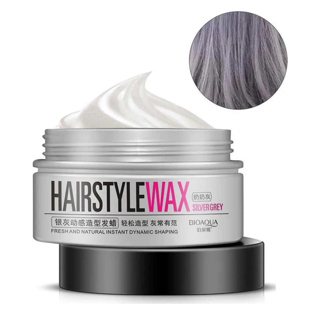 Новый BIOAQUA Granny Grey воск серебристо серый динамический для волос продукты укладки