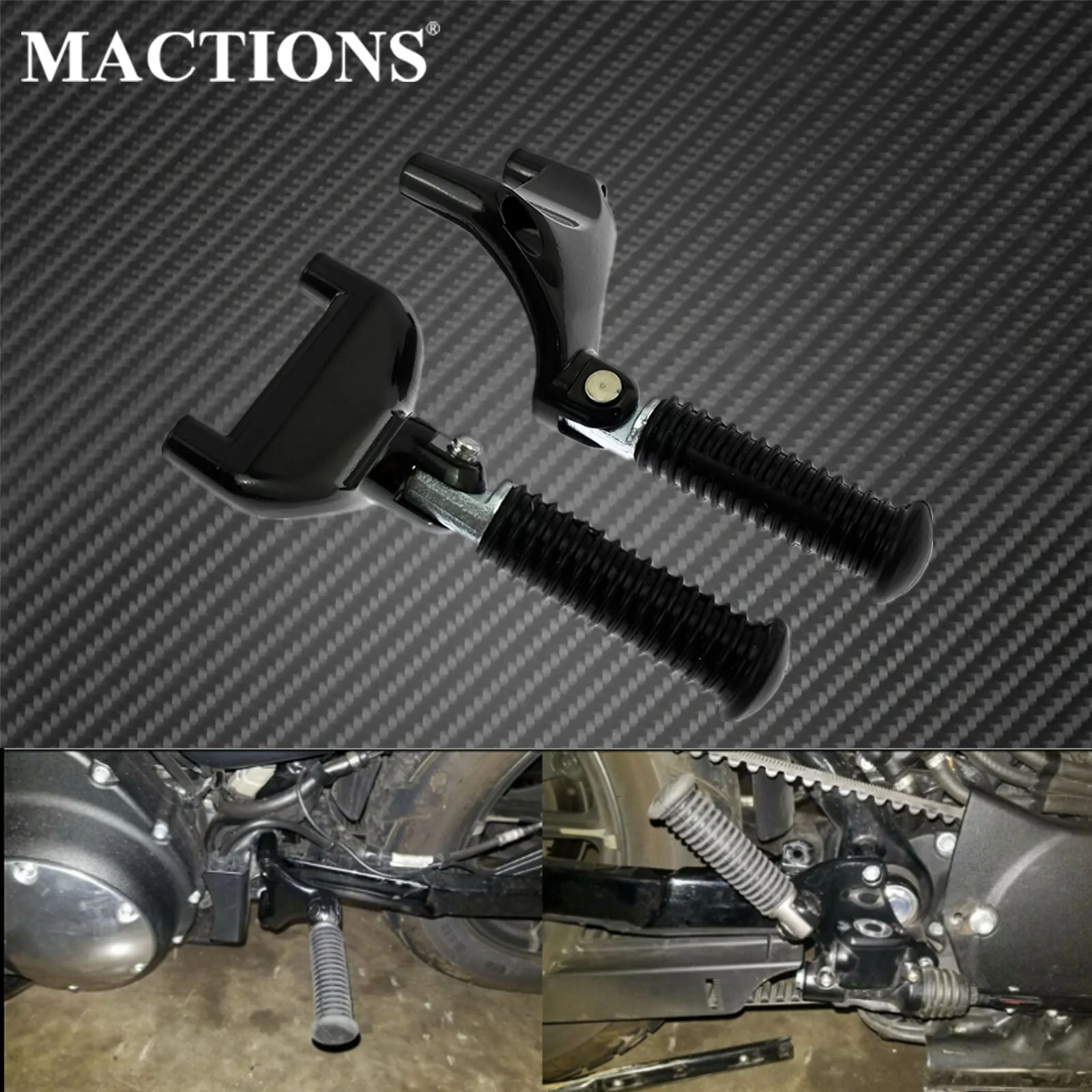 

Motorcycle Passenger Rear Foot Pegs Footpegs Mount For Harley Sportster XL883 1200 Super Low Roadster Nightster Custom 2000-2013