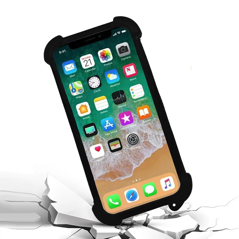 Универсальный чехол для Digma Linx Base 4G/Rage 4G бампер подставка кольцо держатель
