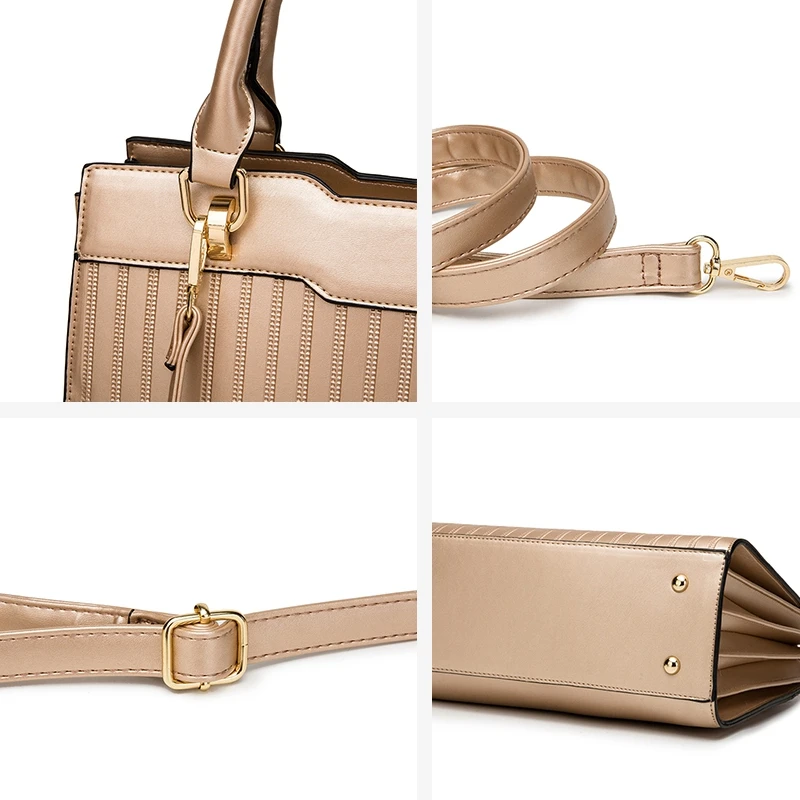

Luxury Handbags Female Bag Wallet Handbag Set 2 Piece Bag Composite Clutch Bag Female