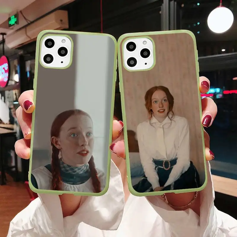 

Anne Of Green Gables Phone Case Candy Color for iPhone 11 12 mini pro XS MAX 8 7 6 6S Plus X 5S SE 2020 XR Anne with an E Funda