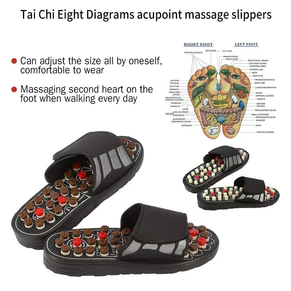 Foot Point Massage Therapy Shoes Acupuncture Relax Slipper Acupressure Pain Release Body Reflexology Acupoint Massager | Красота и
