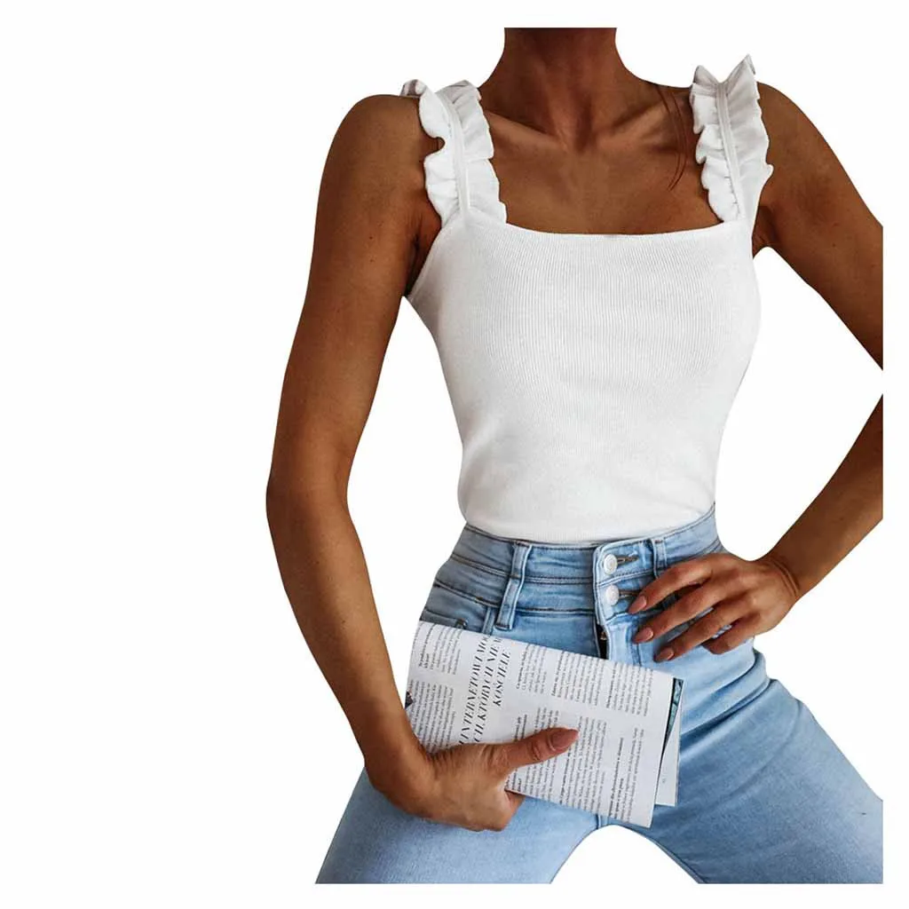 Женский однотонный короткий топ без рукавов с перекрещивающимися бретелями