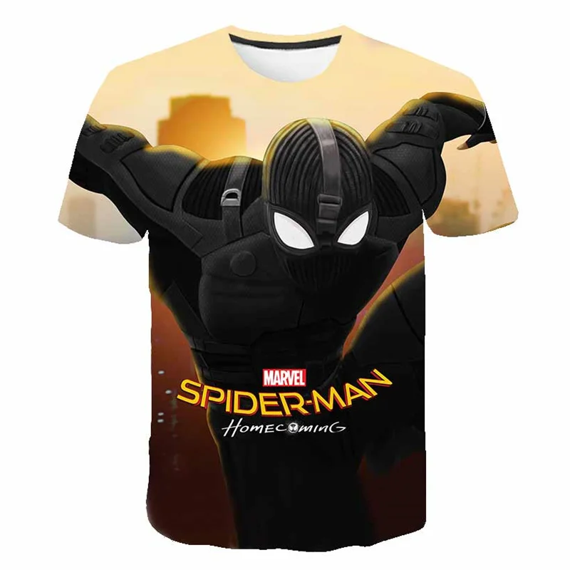 

Boys & Girls Cartoon Superhero T-shirts Kids Spidermn Print T Shirt For Boys Children Summer Short Sleeve T-shirt Tops Clothing