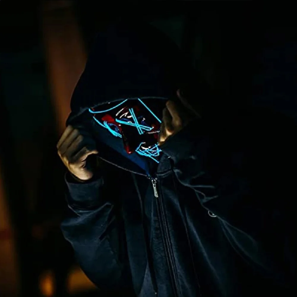 Светодиодные маски для вечевечерние НКИ на Хэллоуин светящийся в темноте Череп