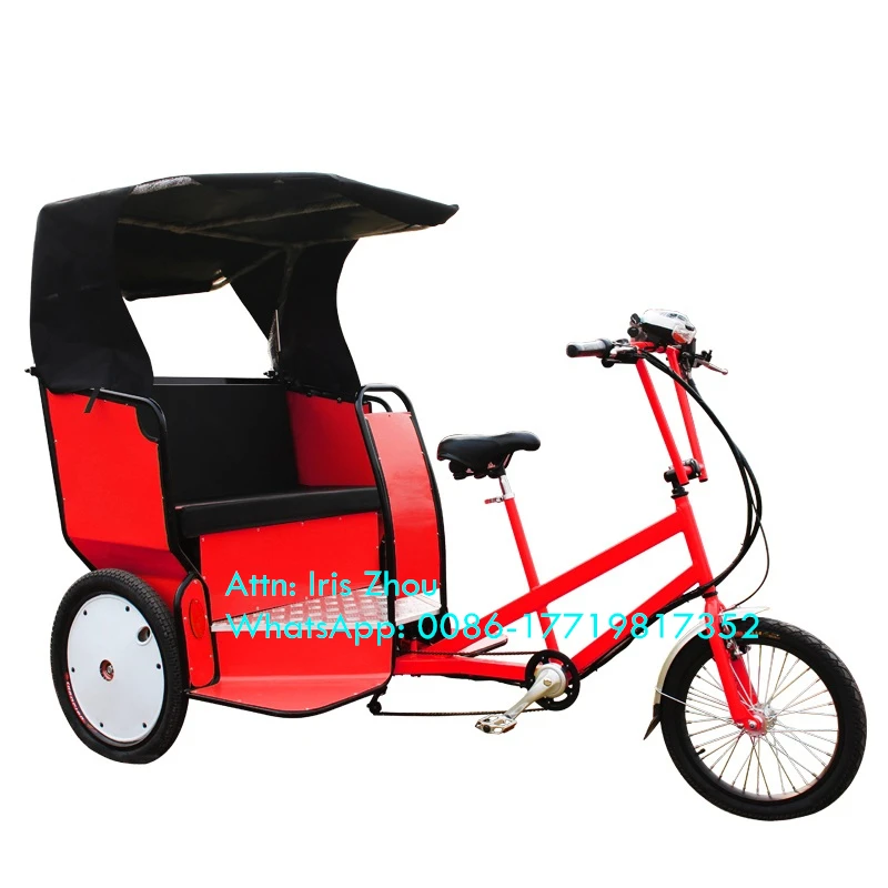 Электрический трехколесный велосипед для взрослых грузовой Pedicab Rikshaw Тук