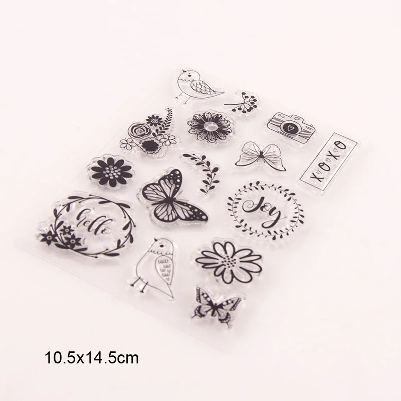 Резиновые прозрачные штампы Hello Joy Bird силиконовые товары для рукоделия